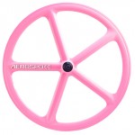 roue fixie batons aerospoke rose